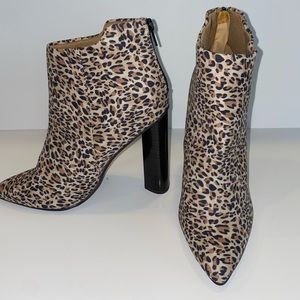 Cheetah design booties